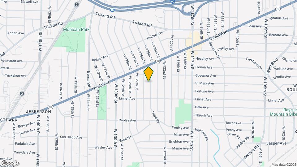 3484 W 125th St Map and Location Details