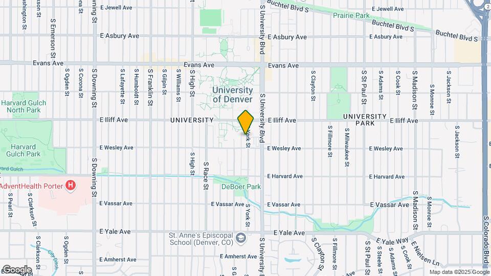 2359 S York St Map and Location Details