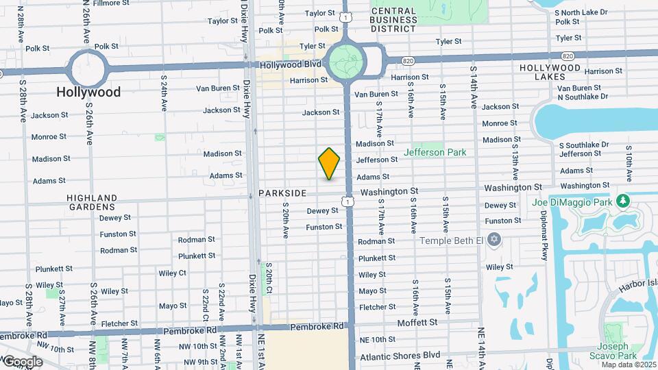 1838 Adams St Map and Location Details