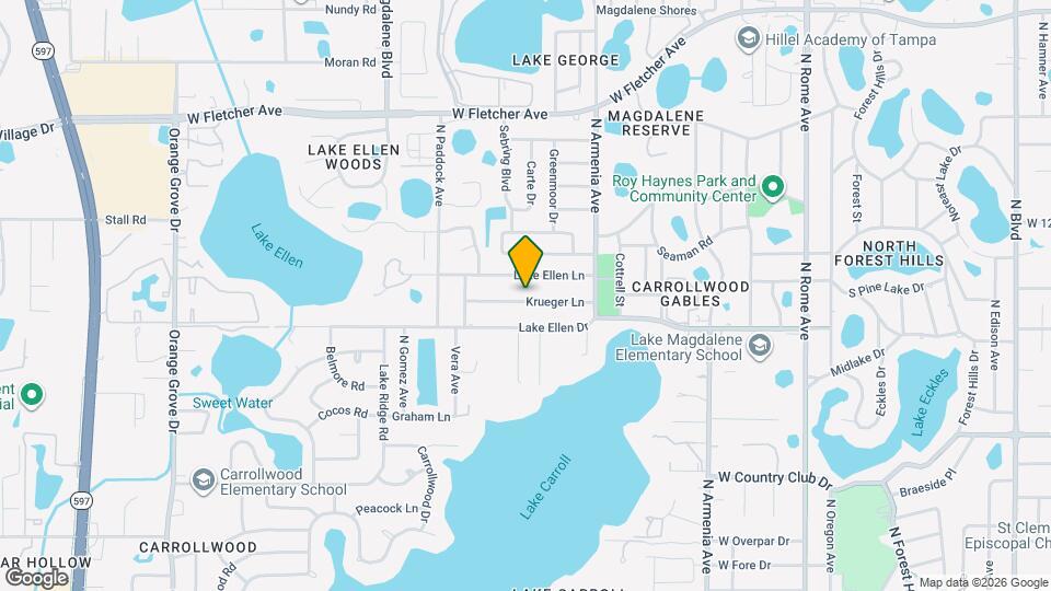 2523 Krueger Ln Map and Location Details