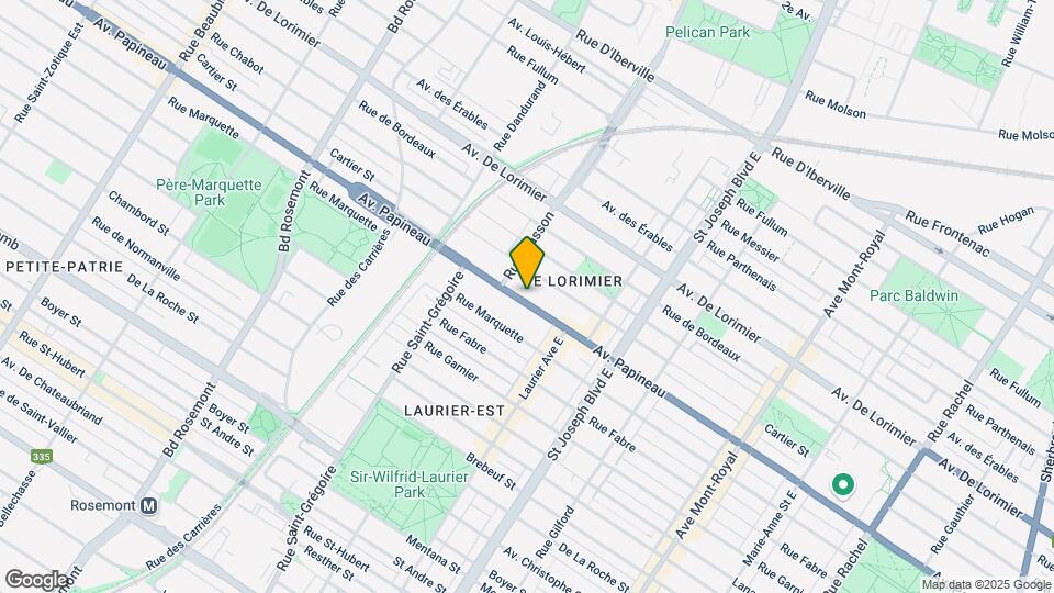 5329-5333 Papineau Av Map and Location Details