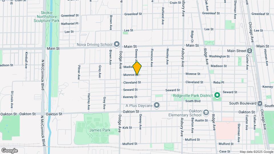 1710 Monroe St Map and Location Details