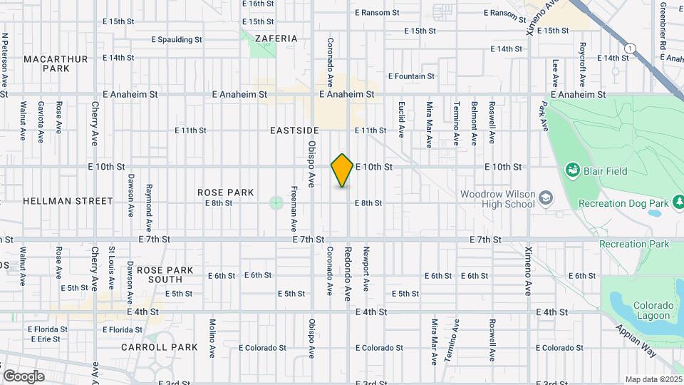 827 Redondo Ave Map and Location Details