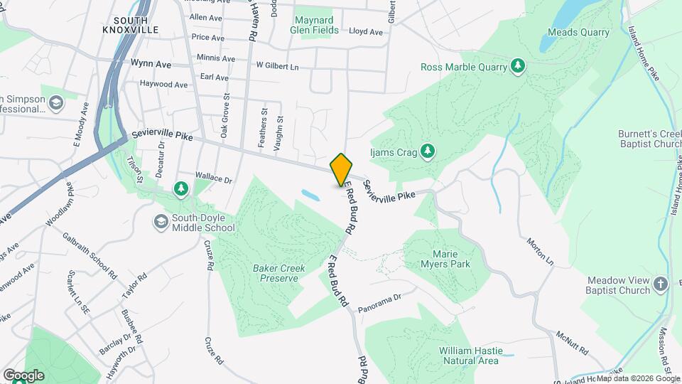 909 E Red Bud Rd Map and Location Details