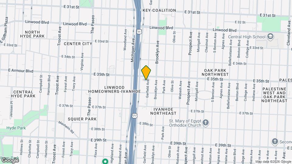 3518 Garfield Ave Map and Location Details
