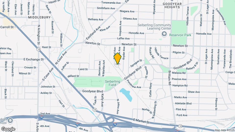 1248 Pondview Ave Map and Location Details