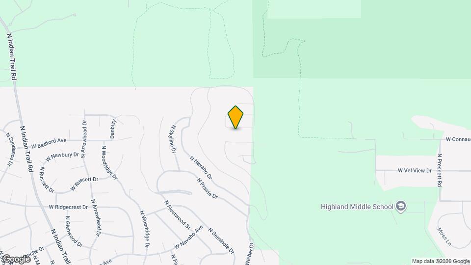 4501 W Bedford Ave Map and Location Details