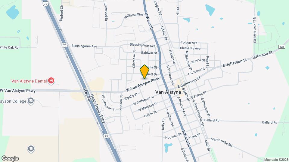 292 W Van Alstyne Pkwy Map and Location Details