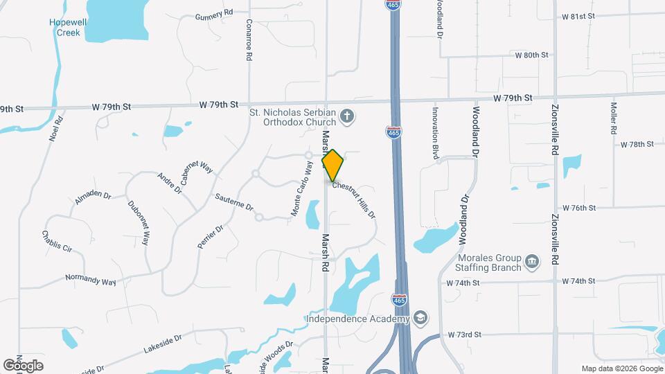 7638 Chestnut Hills Dr Map and Location Details