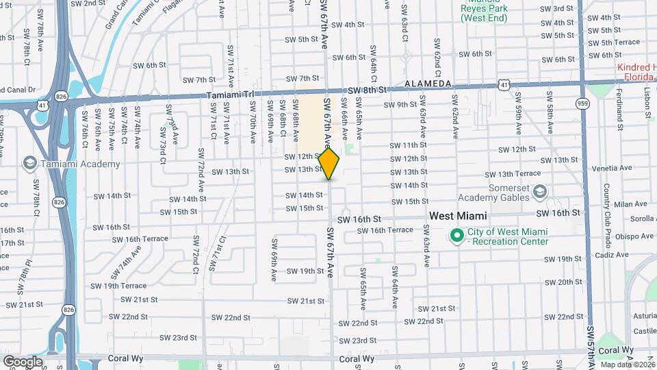 1362 SW 67th Ave Map and Location Details