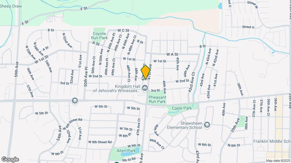 210 47th Ave Ct Map and Location Details