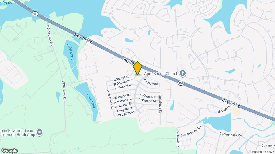 16807 Crestmont Map and Location Details