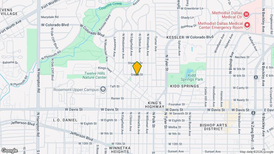 843 N Clinton Ave Map and Location Details