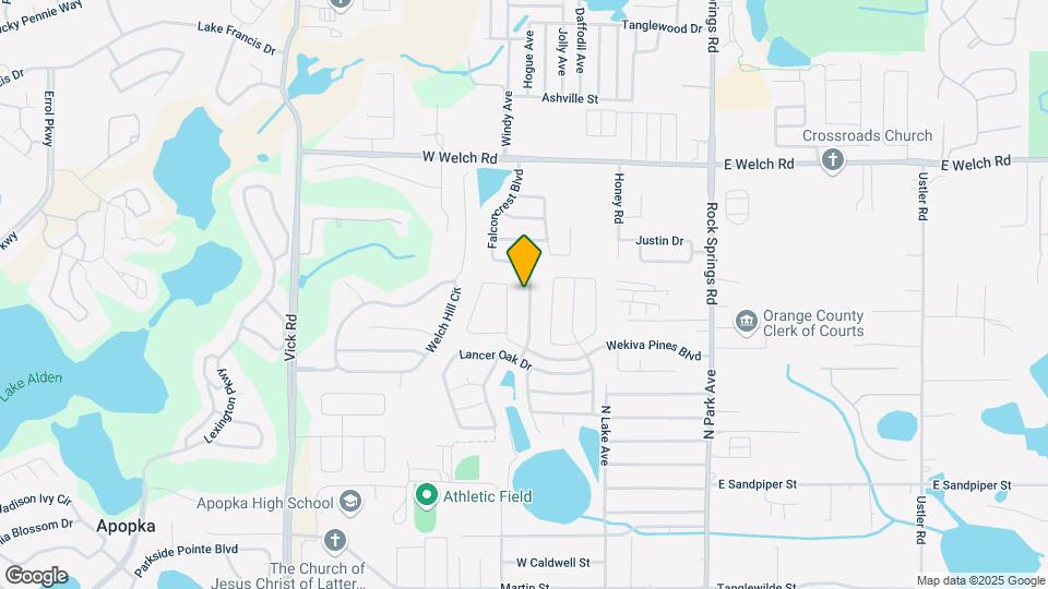 1264 Falconcrest Blvd Map and Location Details