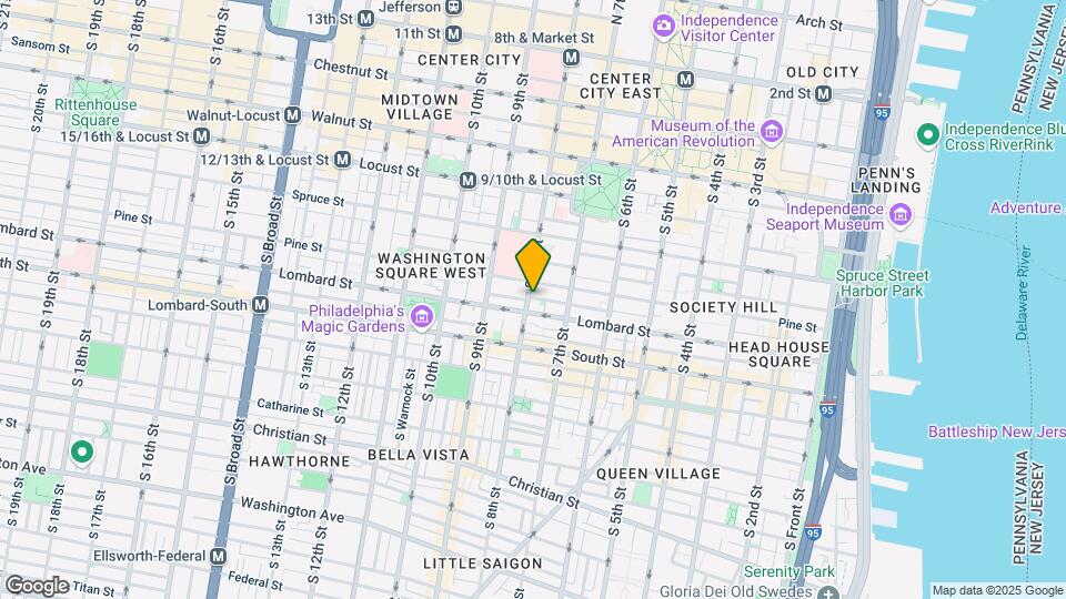 419 S 8th St Map and Location Details