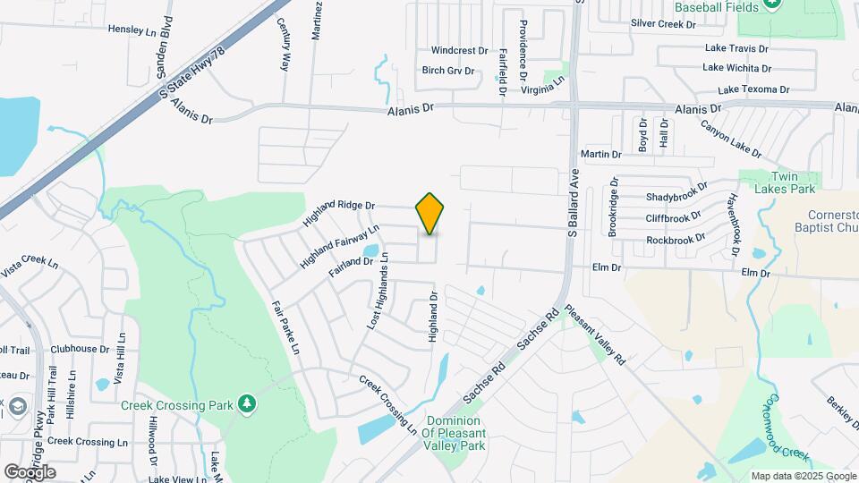 1924 Highland Oaks Dr Map and Location Details