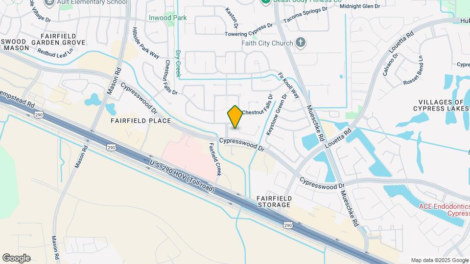 15007 Red Cedar Bluff Ln Map and Location Details