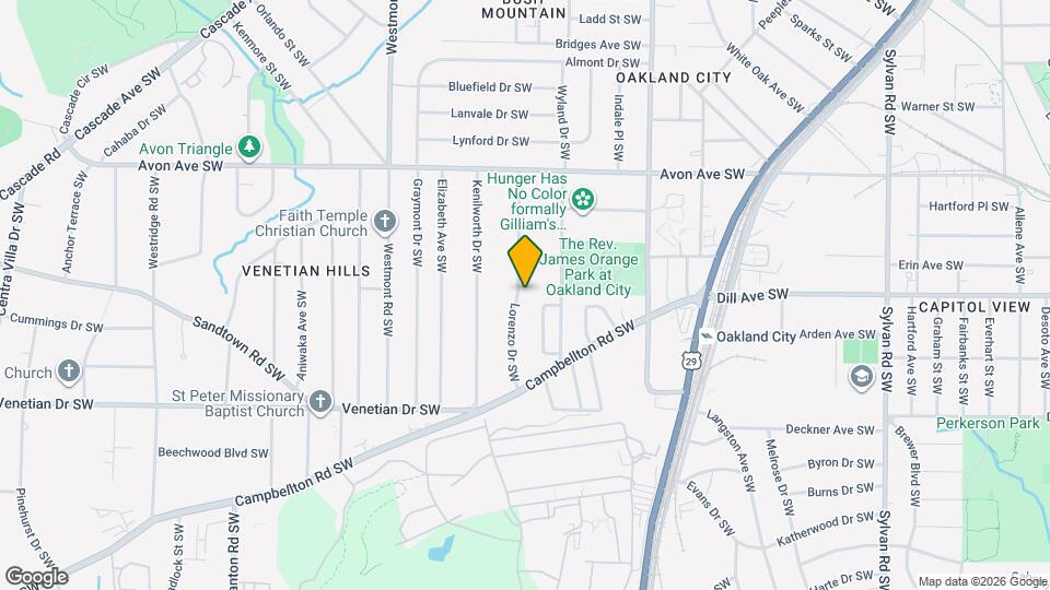 1346 Lorenzo Dr SW Map and Location Details