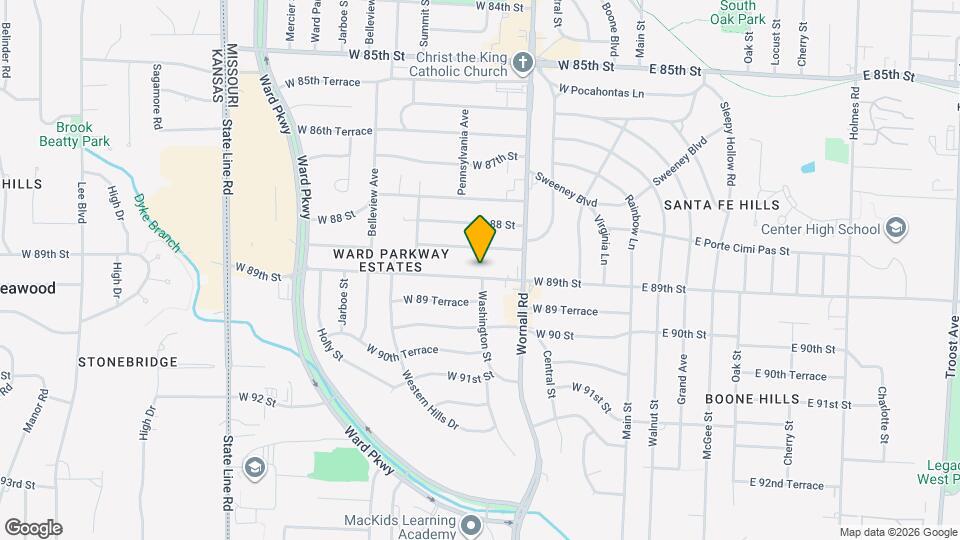 502 W 89th St Map and Location Details