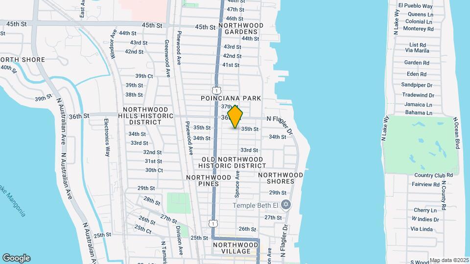 506 35th St-Unit -B Map and Location Details