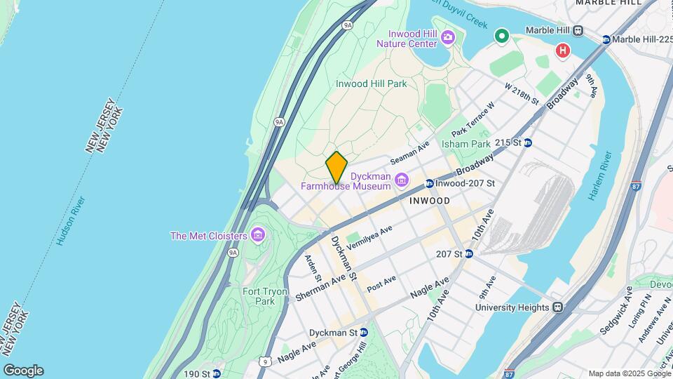 34-44 Seaman avenue Mapa y Detalles de la Ubicación