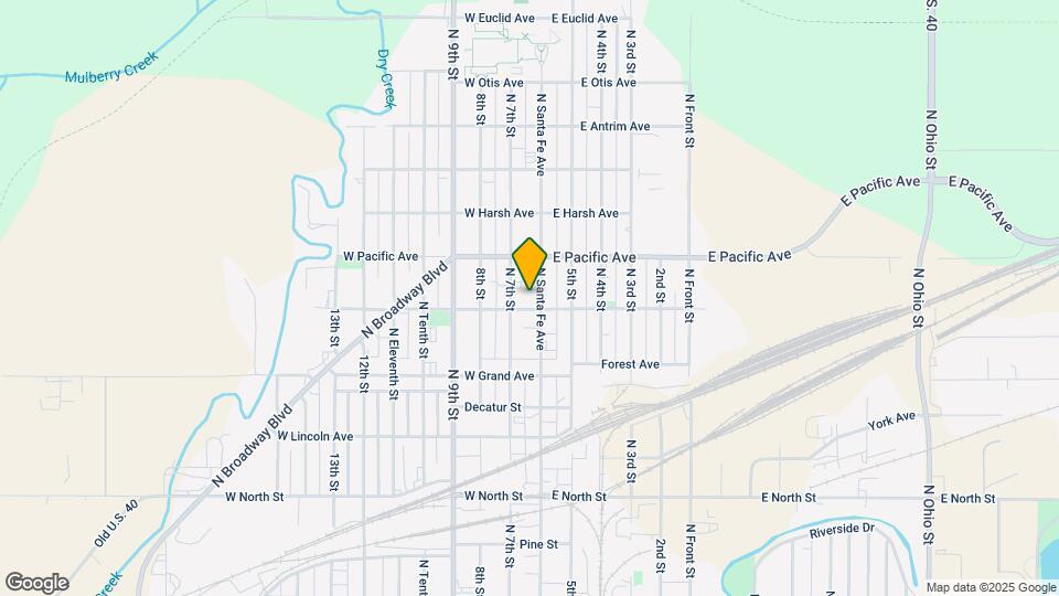 801 N Santa Fe Ave Map and Location Details