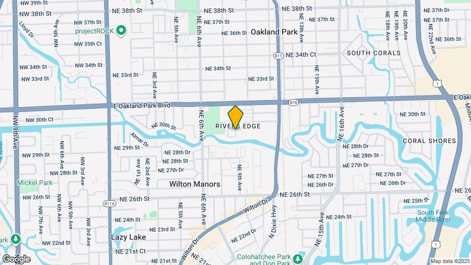 2965 NE 8th Terrace Map and Location Details