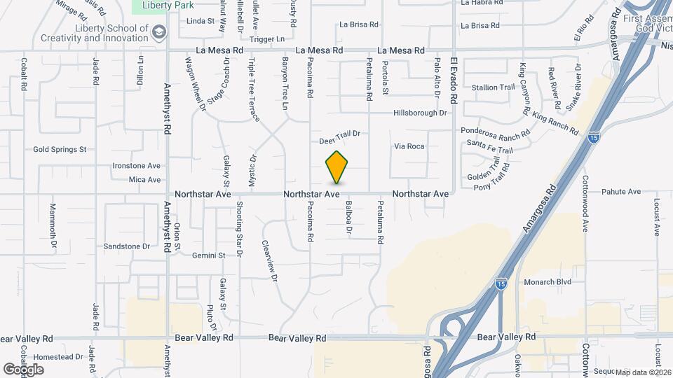 14172 Northstar Ave Map and Location Details