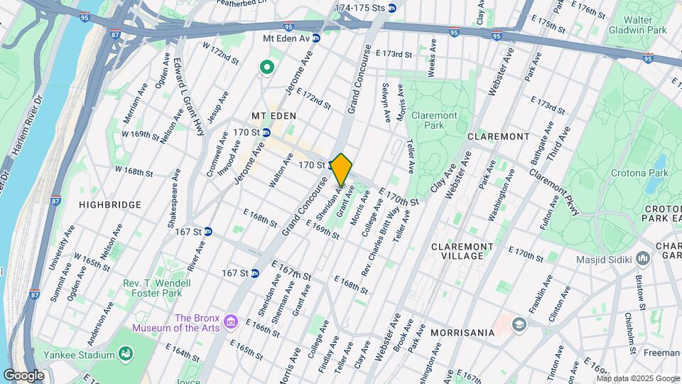 1358 Sheridan Ave Mapa y Detalles de la Ubicación