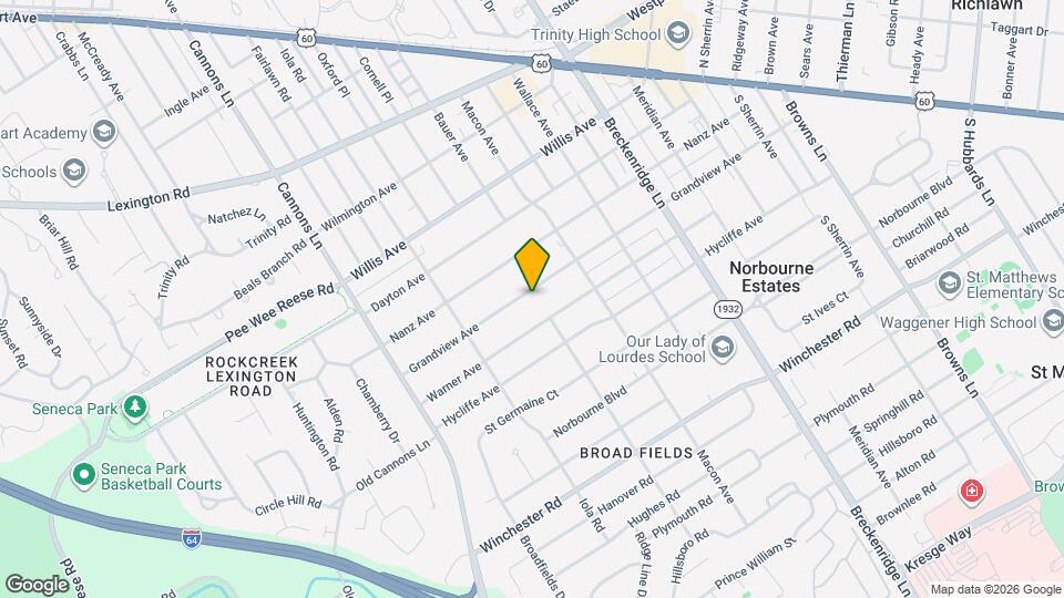 3434 Grandview Ave Map and Location Details