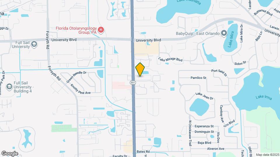 3651 N Goldenrod Rd, Unit F208 Map and Location Details