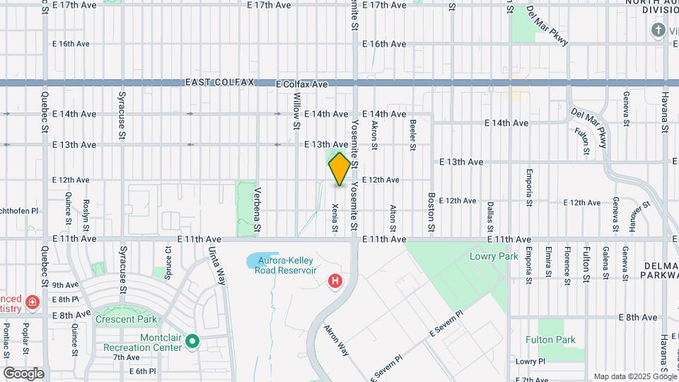 1176 Xenia St Map and Location Details