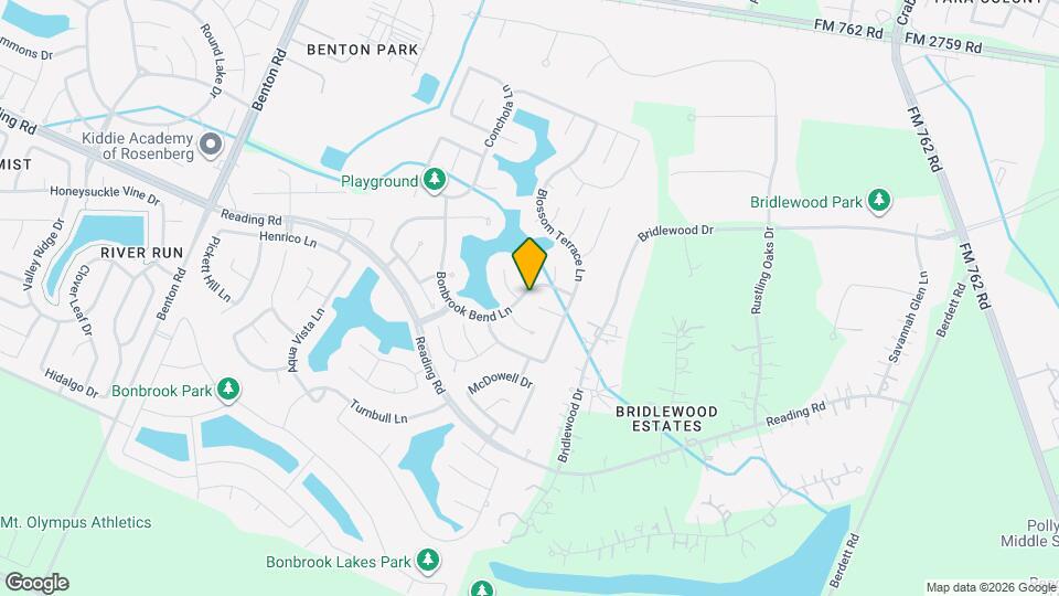 9506 Bonbrook Bend Ln Map and Location Details