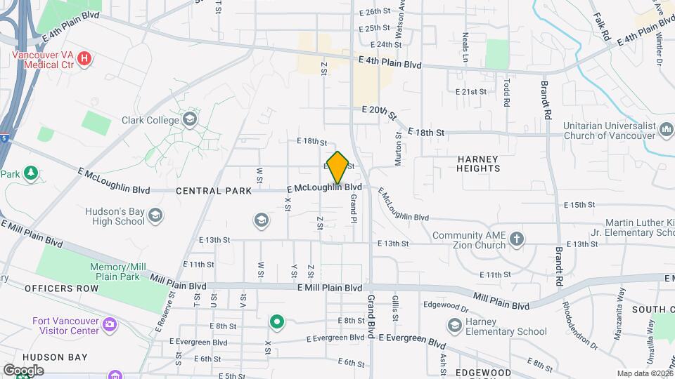 2617 E McLoughlin Blvd Mapa y Detalles de la Ubicación