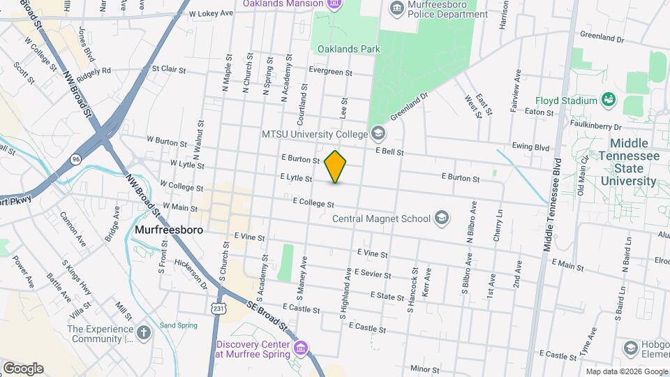 432 E Lytle St Map and Location Details