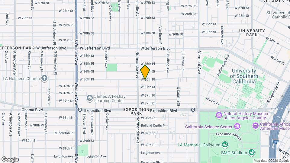 1354 W 36th Pl, Unit 1356 Mapa y Detalles de la Ubicación