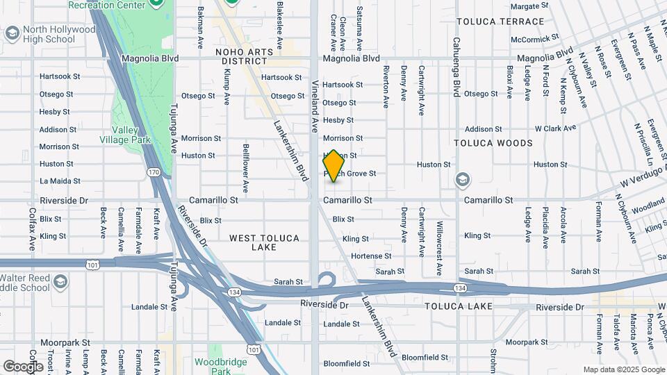 4831 Craner Ave Mapa y Detalles de la Ubicación