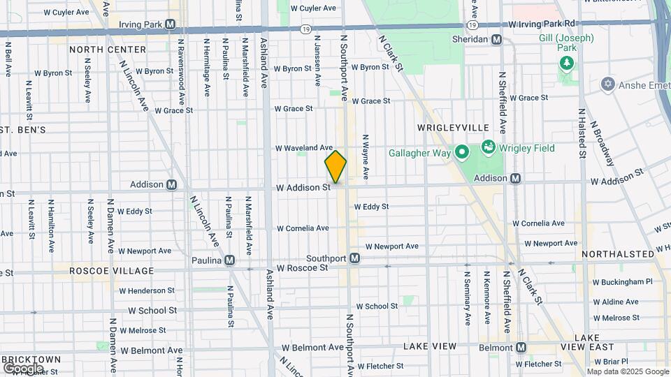 1417 W Addison St-Unit -Garden Map and Location Details