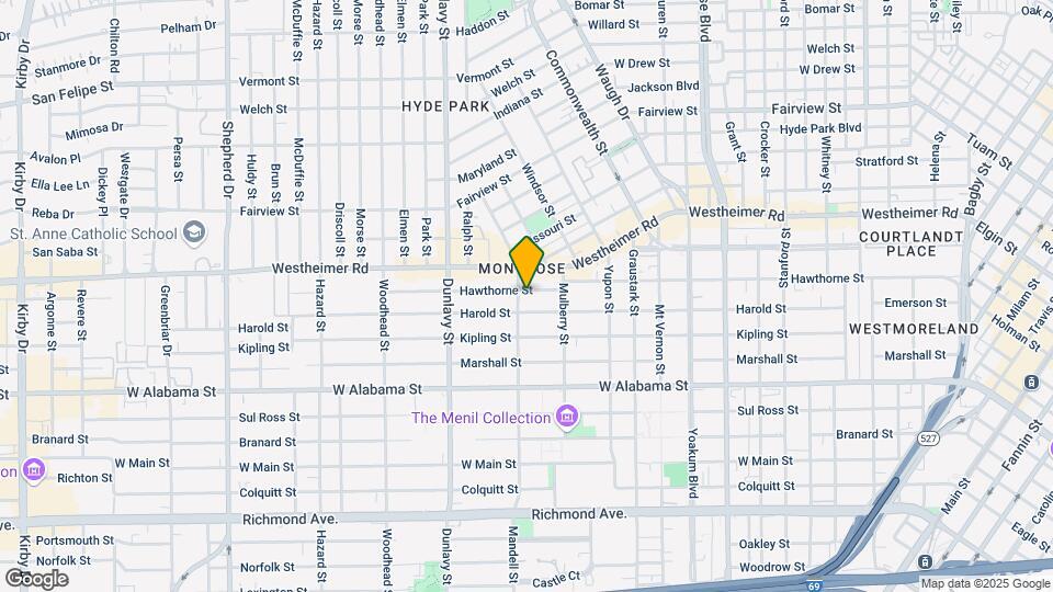 1535 Hawthorne St Mapa y Detalles de la Ubicación