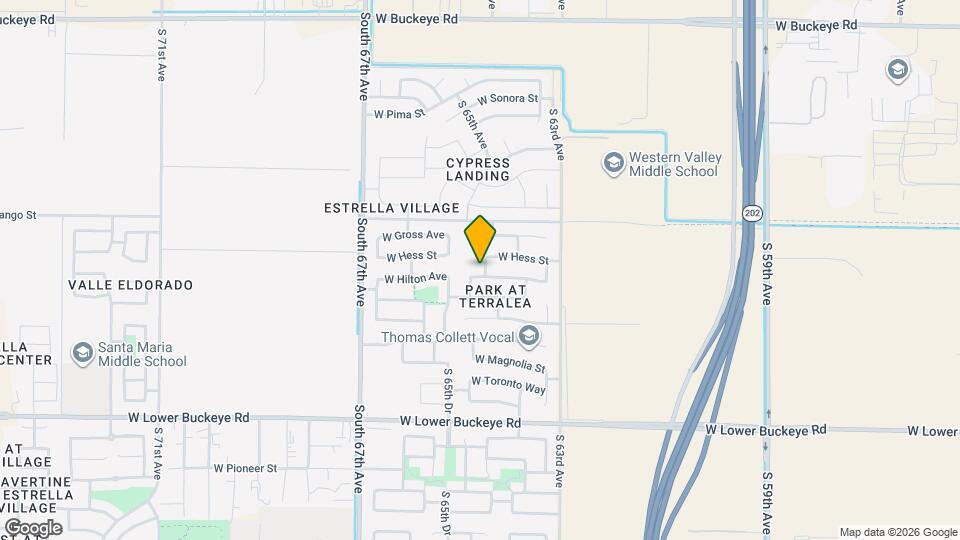 6412 W Hilton Ave Mapa y Detalles de la Ubicación