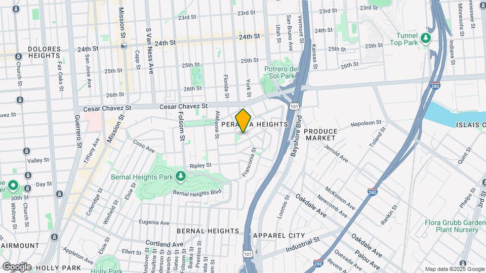 130-136-136 Mullen Ave Map and Location Details