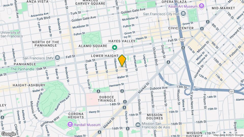 442 Haight St Map and Location Details