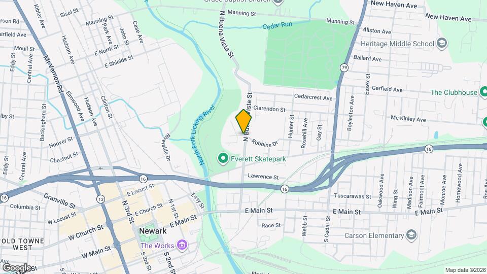 145 N Buena Vista St Map and Location Details