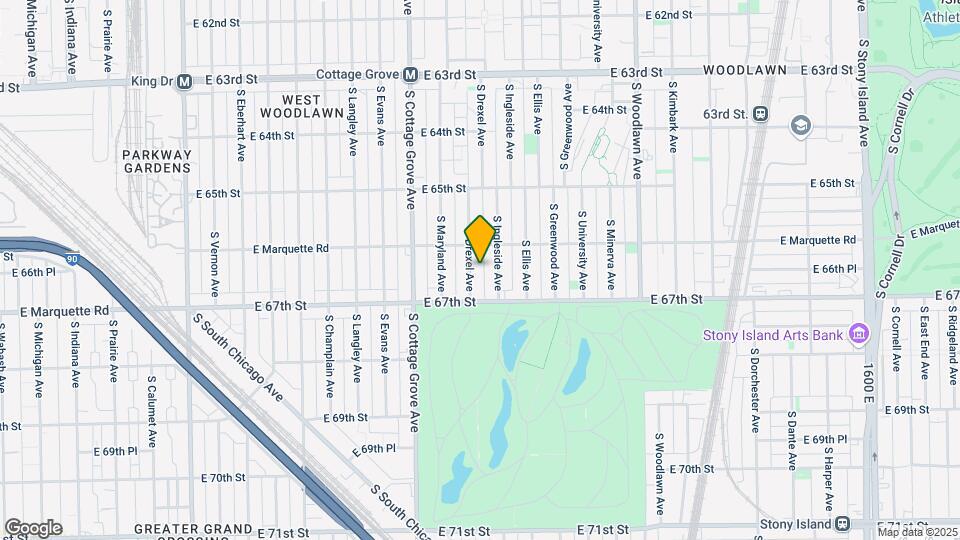6623-6629 S Drexel Ave Mapa y Detalles de la Ubicación