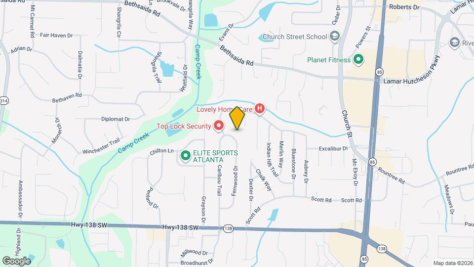 7254 Fernwood Dr Mapa y Detalles de la Ubicación