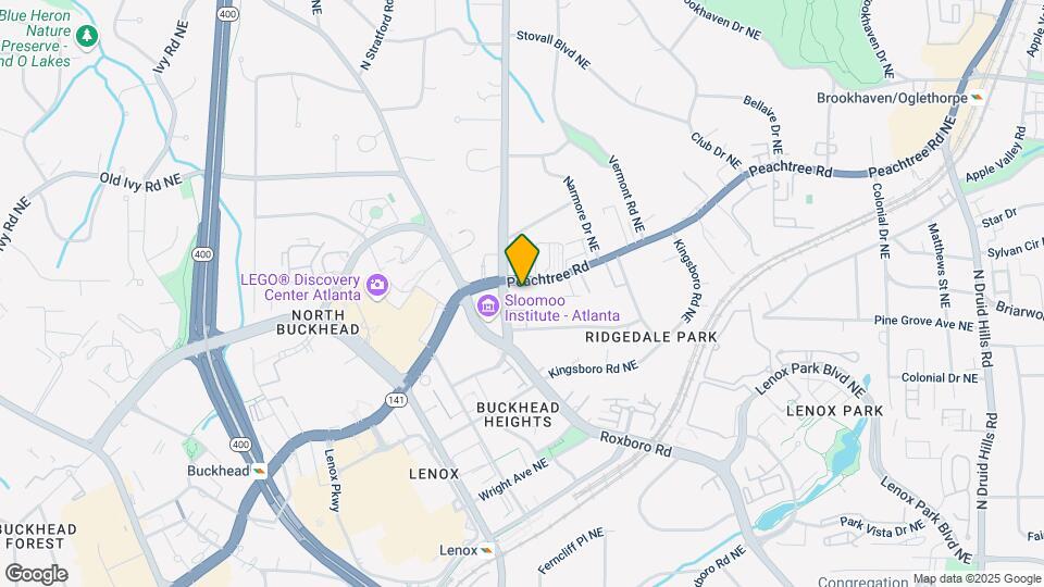 3645 Peachtree Rd NE Map and Location Details