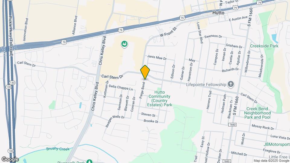 123 Paige Bend Map and Location Details