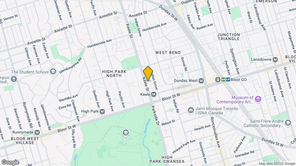 69 Keele St Map and Location Details