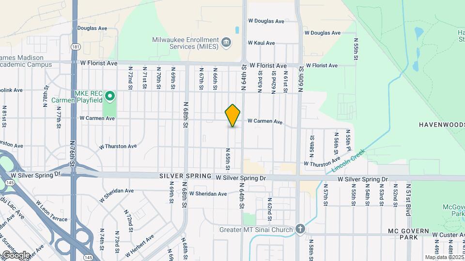 5750 N 65th St, Unit 5750A Map and Location Details