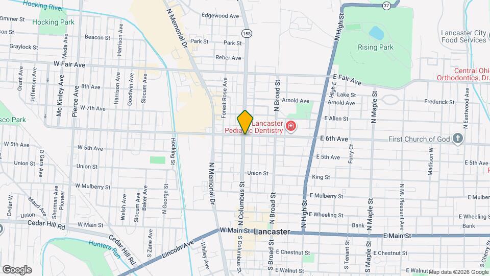 530 N Columbus St Map and Location Details